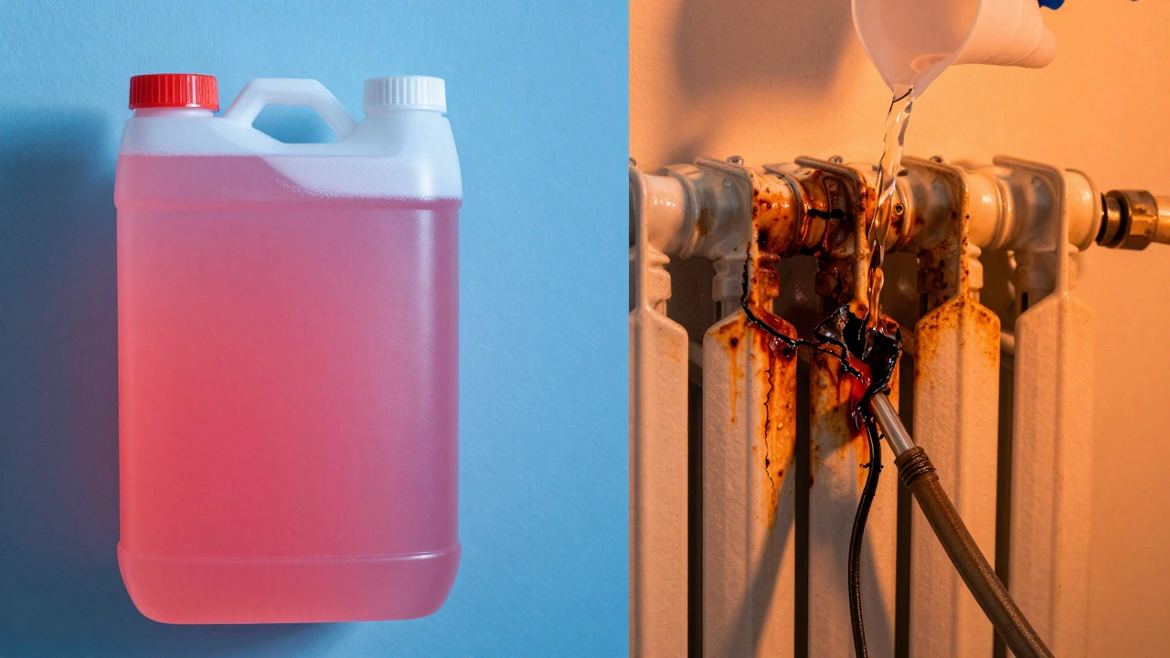 Comparison of healthy vs corroded radiator components